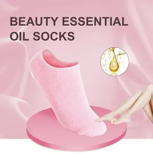 Calcetines exfoliantes secos y agrietados de <span class=keywords><strong>Gel</strong></span> para piel suave Spa Hidratante Pedicura Tacón duro Protector de piel Calcetines reparadores - Product Image 6