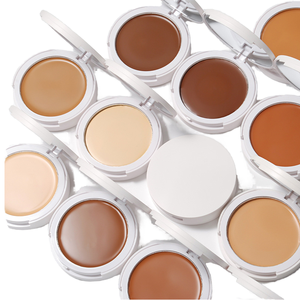 Natural Mineral Concealer 3-Color Matte Foundation Loose Powder <b>Face</b> Makeup Oil Control Setting Whitening Cream - Product Image 2