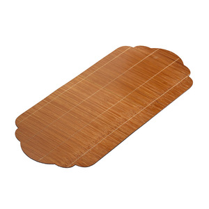 Tappetino da Tè Portatile Vintage <span class=keywords><strong>in</strong></span> Bambù e Seta, Artigianato <span class=keywords><strong>in</strong></span> Lacca, Tessuto a Mano, Accessorio per Sala Incenso di Alta Qualità - Product Image 5