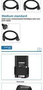 <span class=keywords><strong>Caricabatterie</strong></span> USB-C da 65W per Laptop, Adattatore di Alimentazione Rapida 20V 3.25A, Nuovo con Protezione OTP - Product Image 6