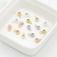Anneau ouvert en cuivre plaqué or 18 carats, connecteur à perles en caoutchouc, boucle, bracelet, collier, pendentif, fermoir, accessoire de bricolage D51A