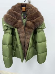 OFTBUY 2025 – Nouvelle Parka <span class=keywords><strong>d</strong></span>'hiver de luxe pour femme, en <span class=keywords><strong>duvet</strong></span> <span class=keywords><strong>d</strong></span>'<span class=keywords><strong>oie</strong></span>, avec capuche en fourrure de renard naturelle, épaisse, chaude, imperméable et ceinturée - Product Image 4