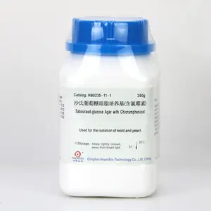 Sabouraud-곰팡이 및 효모의 분리 및 배양을위한 클로람 페니콜 (USP) 을 함유 한 포도당 한천