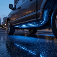 Kit de Bande Lumineuse LED 12V Kingshowstar - Éclairage Flexible Bleu/Ambre/Jaune pour Arche de Roue et Bas de Caisse de Voiture et Camion