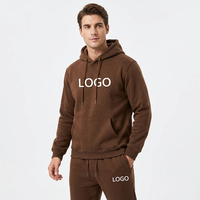 Ensemble de survêtement pour homme à col montant et capuche, couleurs personnalisables, respirant, léger, qualité supérieure, couleur unie, tenue décontractée pour l'hiver