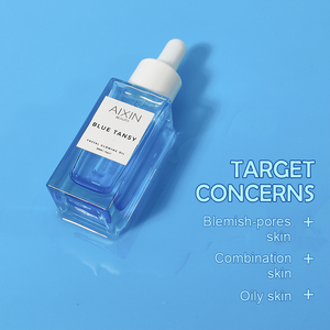 화장품 개인 라벨 블루 탠시 빛나는 오일 피부 치료 얼굴 주름 감소 미세 라인 안티 에이징 페이스 오일 세럼 - Product Image 3