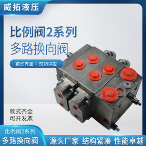Vanne proportionnelle série 2, distributeur d'huile hydraulique multi-directionnel à haut débit, commande électrique - Product Image 5