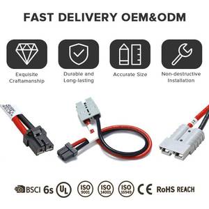 Кабель и жгут проводов для быстрой зарядки электромобилей с жидкостным охлаждением, 50А, для быстрозарядных устройств постоянного тока 20 кВт и перехода с CCS1 на CCS2 - Product Image 4