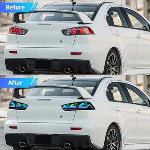 ไฟท้ายรถยนต์ Lancer ปี 2008-2018 แบบ RGB พร้อมไฟตัดหมอก DRL ไฟเบรก ไฟเลี้ยว แบบเสียบใช้งานได้ทันที อุปกรณ์ตกแต่งรถยนต์สำหรับมิตซูบิชิ - Product Image 2