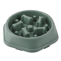 Gamelle interactive pour chien à puzzle, distributeur lent, avec ventouse en silicone antidérapante, plateau solide et étanche