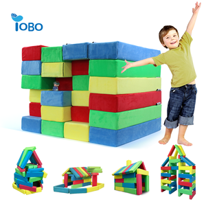 24 Pièces de Blocs de Construction Intérieurs Nouveauté OEM/ODM Multicolores pour Jeux Doux d'Enfants, Jouets de Salle de Jeux et Mobilier - Product Image 2