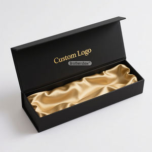 Coffrets cadeaux très vendus en Europe, emballage rigide magnétique personnalisé fait à la main, design personnalisé, boîte à perruque de luxe tissée avec satin - Product Image 2