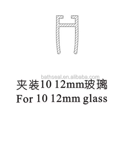 Bande d'étanchéité transparente irrégulière pour <span class=keywords><strong>porte</strong></span> <span class=keywords><strong>de</strong></span> <span class=keywords><strong>douche</strong></span> coulissante, étanchéité imperméable, vente directe d'usine - Product Image 6