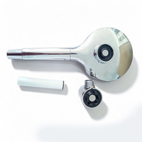 Pommeau de douche à main en acier inoxydable chromé avec base magnétique, 9 modes de pulvérisation, conception haute pression, 20 niveaux de pression d'eau