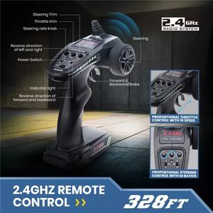 Voiture de course RC tout-terrain 4x4 à grande vitesse 50-60 km/h, moteur brushless ESC, échelle 1:18, 2.4G, 4 canaux, SJY-300E - Product Image 5