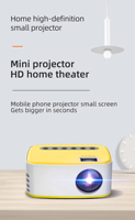 Mini-projecteurs Epro Factory T20 pas chers, vidéo HD 1080P, colorés, pour cinéma maison extérieur, lecteur multimédia de films et musique 2026