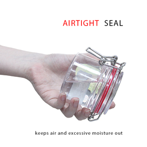 Bpa Free Trong Suốt Cấp Thực Phẩm Container Kín Canister Kẹo <span class=keywords><strong>Cookie</strong></span> <span class=keywords><strong>Jar</strong></span> Lọ Nhựa Với Khóa Dễ Dàng - Product Image 5