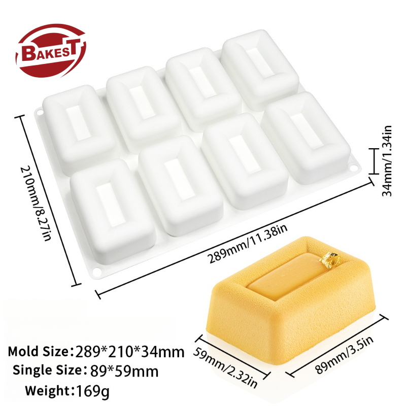 White 8 rectangles - large