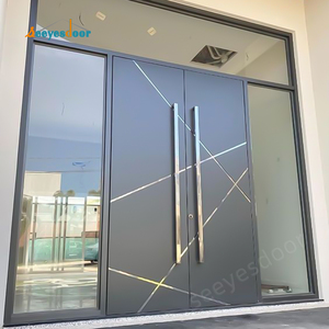 Seeyesdoor Sécurité Principale Double Porte Conceptions Pour Maisons Serrure De Porte Intelligente Avec Caméra Entrée Portes En Acier Pour Vill - Product Image 3