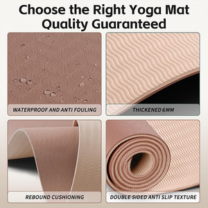 Custom <strong>Print</strong> Odorless Lightweight Extra <strong>Large</strong> Size Eco Friendly Certified Material Non Slip TPE Fitness Yoga <strong>Mat</strong> for Fitness - Product Image 5