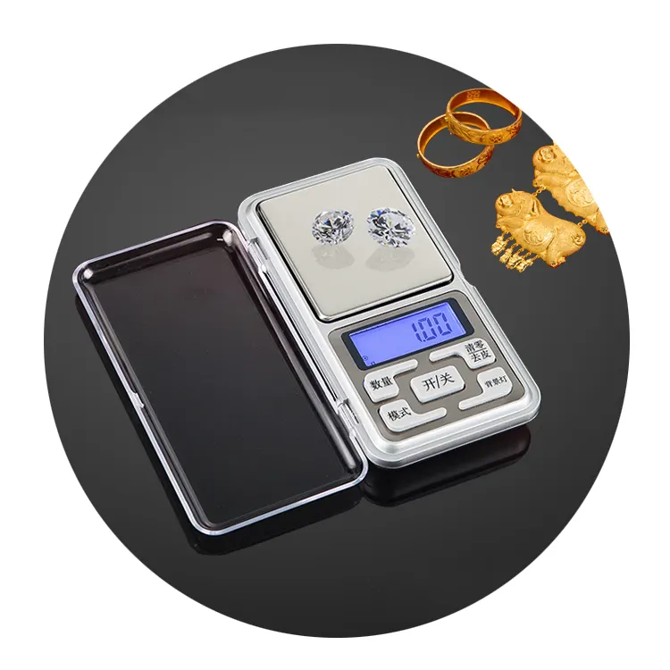 ЖК-дисплей 0,01 г 0,1 г, Цифровые портативные карманные весы для ювелирных изделий с подарочной коробкой