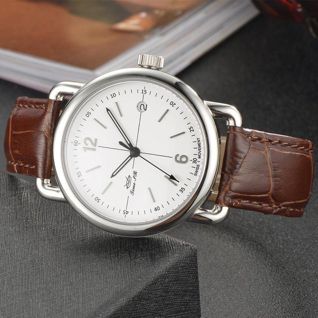 Unisex Explosion Models Fashion Hipster Casual Quartz Watch Simple 20mm Leather Band Exquisite Dial Waterproof Wholesale Watch