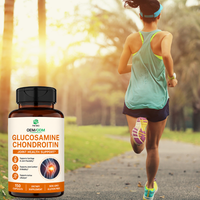 Capsules de Glucosamine Chondroïtine MSM Premium |   Formule personnalisée de glucosamine et chondroïtine pour le soutien articulaire et la réparation du cartilage, 1500 mg