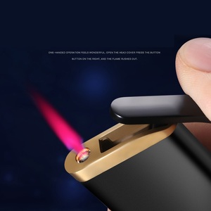 New Windproof <strong>Cigarette</strong> <strong>Lighter</strong> Metal Twin Flame Blue Flame <strong>Torch</strong> <strong>Cigarette</strong> <strong>Lighter</strong> Cigar - Product Image 6