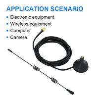 Antenne mâle 2.4GHz 5GHz 5.8GHz pour routeur WiFi carte réseau sans fil adaptateur USB caméra IP de sécurité impédance 50 Ohm