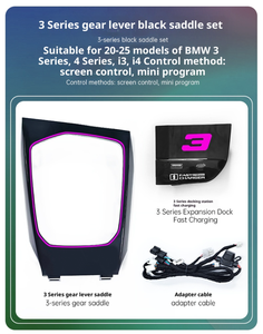 Console centrale avec éclairage d'ambiance, station d'extension lumineuse pour <span class=keywords><strong>BMW</strong></span> Série 3 G20, Série 4 G22 G26 G28, accessoires G20 - Product Image 2