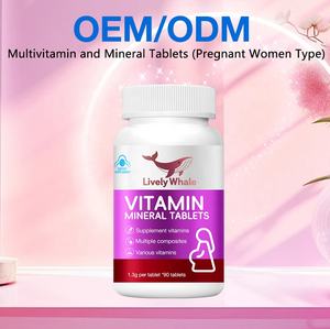 Suplemen Multivitamin Prenatal pabrik sumber paus hidup dengan besi, <span class=keywords><strong>Vitamin</strong></span> C/A/B & asam folat-OEM ODM Label pribadi - Product Image 2