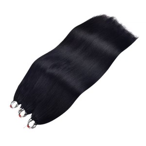 Extensions de cheveux à pointe plumeuse en gros, 100 % cheveux humains vierges, extensions de cheveux naturels à pointe en kératine - Product Image 5