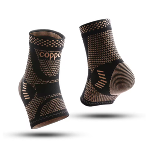 Attelle de cheville en cuivre infusé, manchon de compression pour le soutien de la cheville pour hommes et femmes, pour les douleurs au pied, les entorses de la cheville, les sports - Product Image 1
