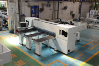 Scie à commande numérique automatique à quatre côtés MA-NP280M pour portes en bois, ligne de scie à carrer les portes CNC haute vitesse