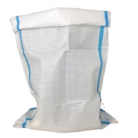 Sachets connecteur en PP pour farine de blé, pochettes de riz tissées en polypropylène de 50kg, nouveau matériel, emballage vide pour sucre, aliments, 100%