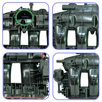 Système moteur MANER 06J133201BH bonne vente usine de Chine Collecteur d'admission pour VW Volkswagen Tiguan Golf 1.8 2.0 EA888 Audi A4