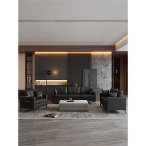 Sofá de Cuero Moderno para Sala de Estar con Espacio de Almacenamiento y Estructura de Madera Sólida, Diseño de Tres Asientos para Uso en el Hogar o la Oficina - Product Image 5