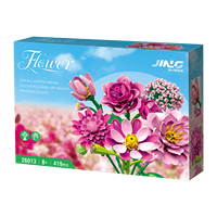2026 Model Ornamen Bunga Buatan Peony dan Dahlia Baru, Kit Perakitan Buket Merah Muda, Dekorasi Rumah DIY, Hadiah Natal