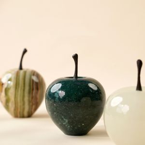 Sculpture en cristal de <span class=keywords><strong>pomme</strong></span> de jade afghan naturel fait à la main artisanat en pierre de cristal pour Noël ornement en cristal de <span class=keywords><strong>pomme</strong></span> polie - Product Image 2