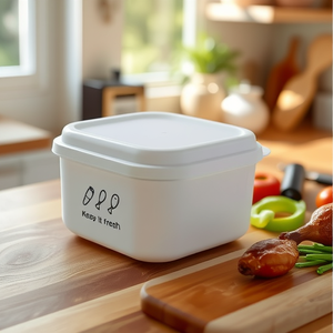 Food Storage <b>Container</b> Rectangle Clip On Lid Keep Fresh Kitchen Use - Product Image 2