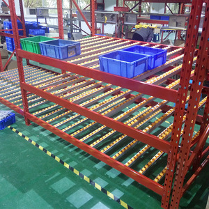 Étagères d'étagères personnalisées Fluent Rack d'entrepôt à glissière roulante avec rail d'écoulement à rouleaux - Product Image 6