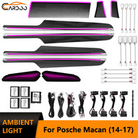 Luz Ambiental Cardoo para Porsche Macan 2014-2017, Iluminación LED Ambiental Interior para Automóvil, Accesorios de Mejora con Patrón de Fibra de Carbono