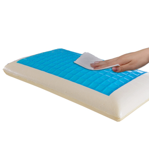 Comfortable Cooling Gel Memory Foam Orthopedic Pillow <strong>for</strong> <strong>Back</strong> Stomach Sleepers Solid Pattern Neck Support <strong>for</strong> <strong>Rest</strong> <strong>Bed</strong> Sleeping - Product Image 4