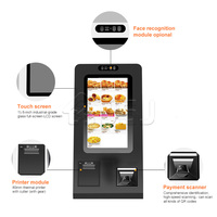Kiosque de commande automatique de nourriture à écran tactile de 15,6 pouces personnalisé pour bureau, système d'exploitation Android/Windows/Linux JSJ86