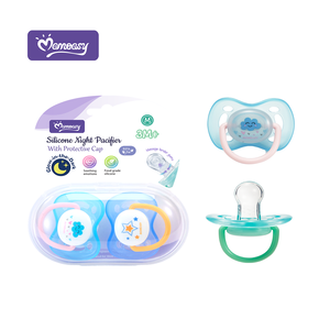 Momeasy sans BPA 2PK bébé bébé sucette <span class=keywords><strong>nuit</strong></span> lumineuse sucettes Silicone sucette lueur dans le noir sucette Type physiologique - Product Image 5