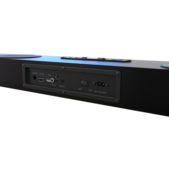 60W 2.1CH for 7.1CH 6-Speaker Home Theatre Soundbar UHF Wireless Microphone Built-In Subwoofer Dual Indoor Home Theatre
