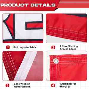 Pancarta Colgante Grande Personalizable para Interiores/Exteriores, Material de Poliéster, Letras Brillantes, Resistente a los Rayos UV y a la Intemperie, para Fiestas Empresariales - Product Image 3