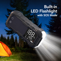Démarreur de Voiture Portable Robuste 10L Essence, Charge Rapide PD 65W, Batterie d'appoint 20000mAh, Crête 3000A