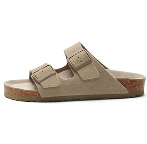 Sandalias Planas Casuales de Corcho Milano con Doble Correa Ajustable y Hebilla, Estilo Berk, Color Azul PU, para Hombre, Marca Boken Arizonas - Product Image 5