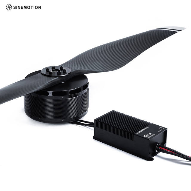 H4T60-M 110KG Max Thrust 10KV Motor 16KW 80A FOC ESC Heavy-voltage Propulsion System for Heavy lift Evtol Aircraft